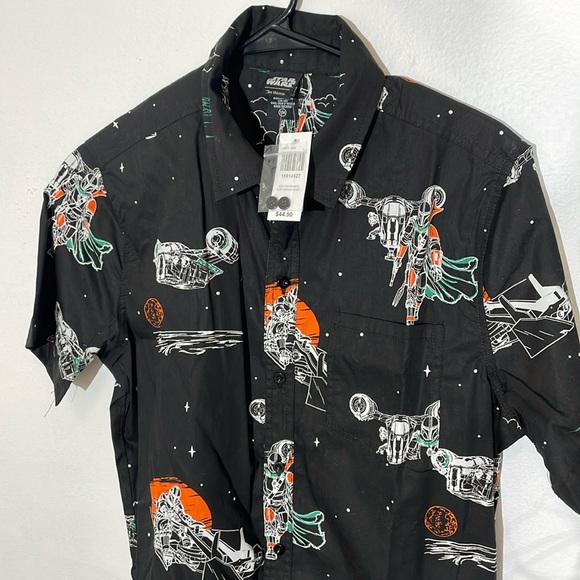 Star Wars Shirts Box Lunch Star Wars Mando Woven Button Up Shirt